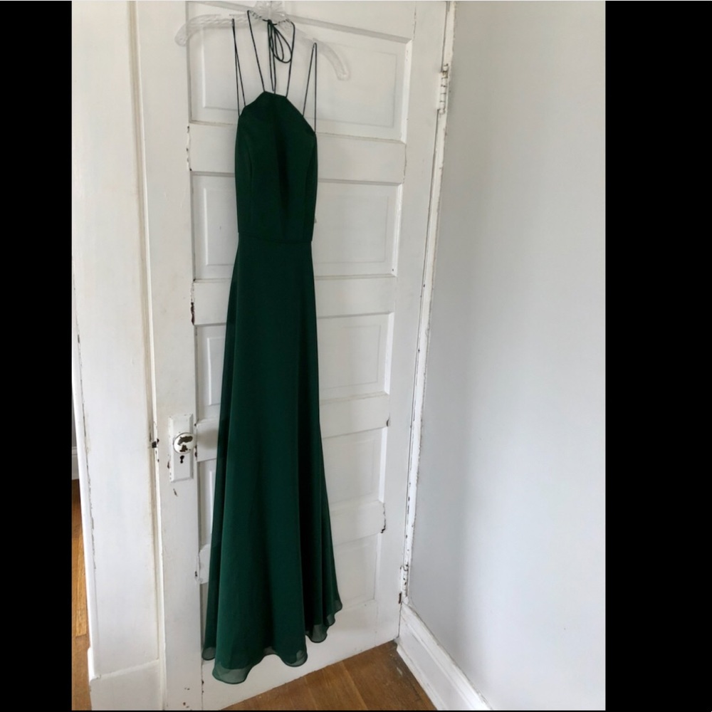 NWT Christina Wu 22827 Halter Bridesmaid Dress Sz4
